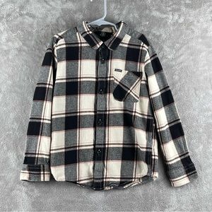 Volcom Little Boys Caden Long Sleeve Flannel Bleached Sand